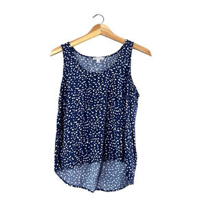 Blue Polka Dot J.Crew Mercantile Tank Top M